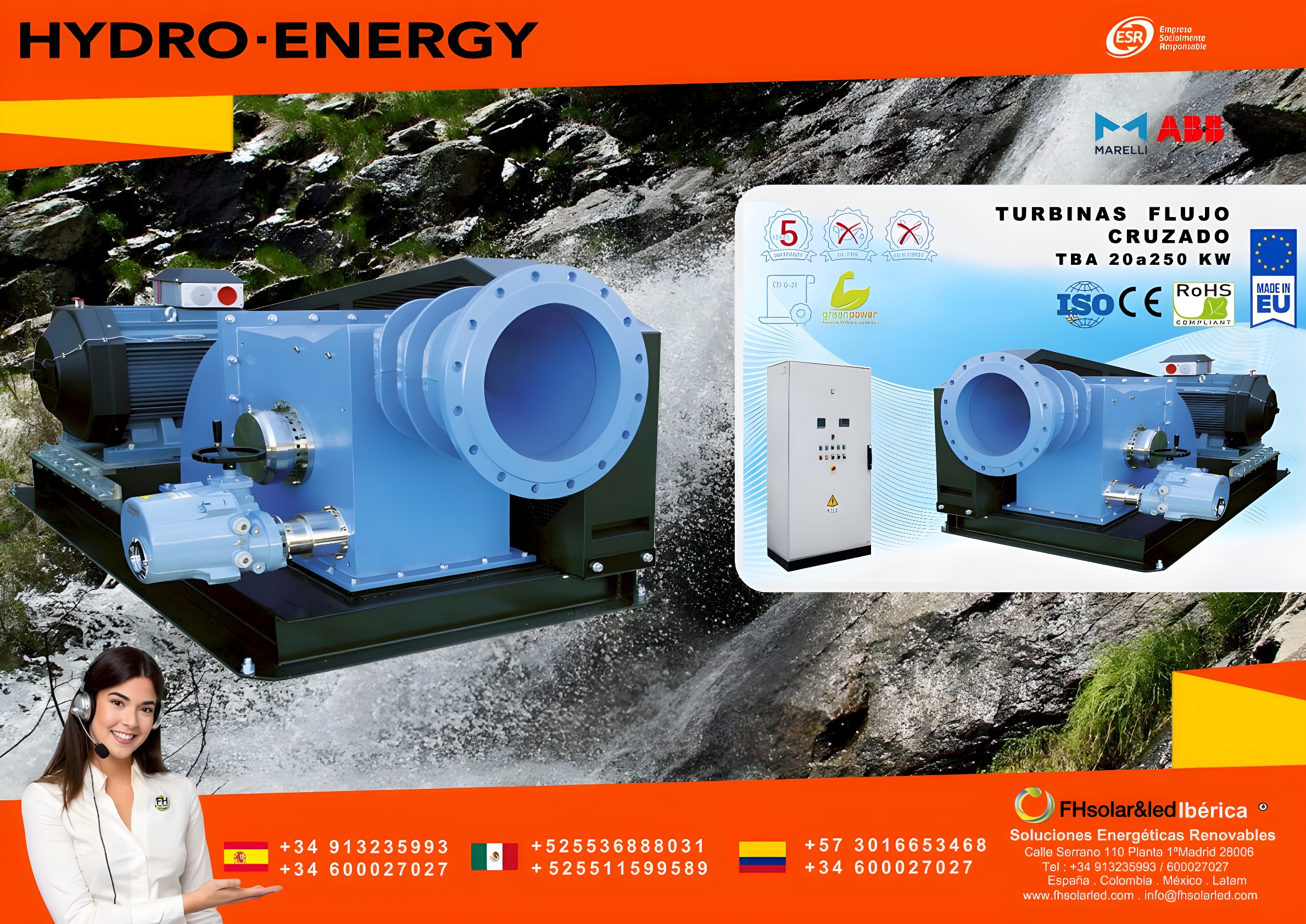 TURBINAS DE GENERACIÓN DE ENERGÍA HIDRÁULICA  O MINICENTRALES HIDRÁULICAS DE GENERACIÓN DE ENERGÍA  3