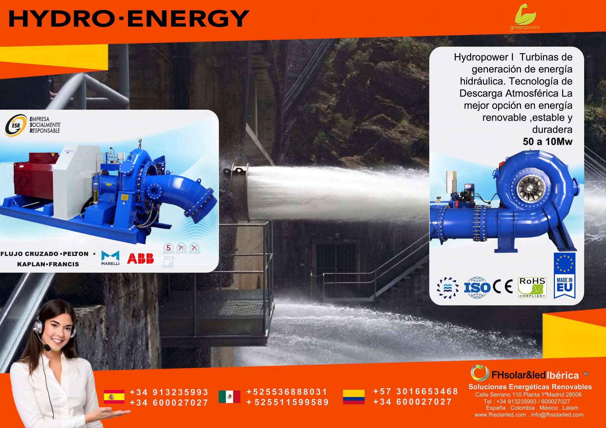 TURBINAS DE GENERACIÓN DE ENERGÍA HIDRÁULICA  O MINICENTRALES HIDRÁULICAS DE GENERACIÓN DE ENERGÍA  4
