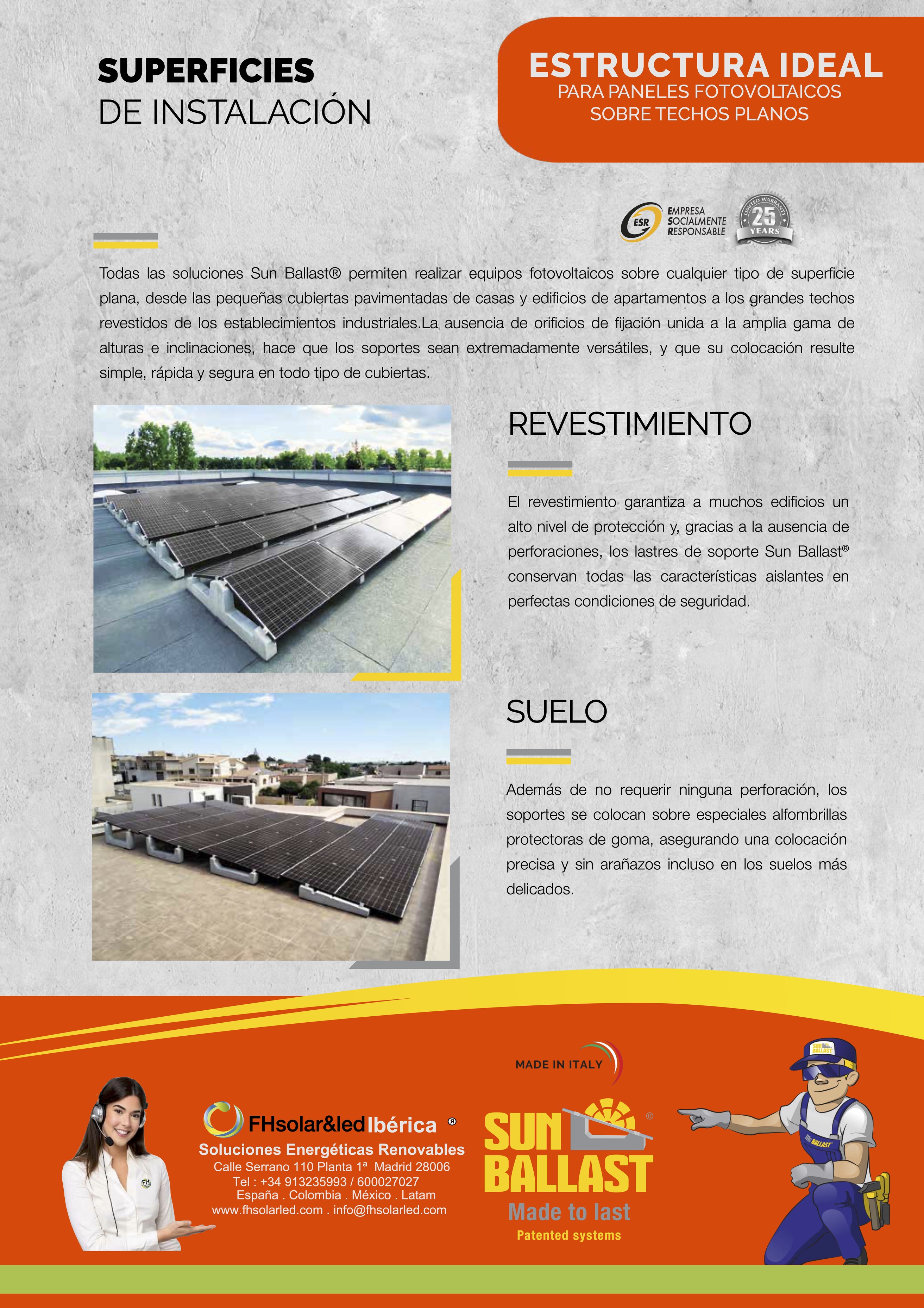 ESTRUCTURA IDEAL PARA PANELES FOTOVOLTAICOS SOBRE TECHOS PLANOS  3