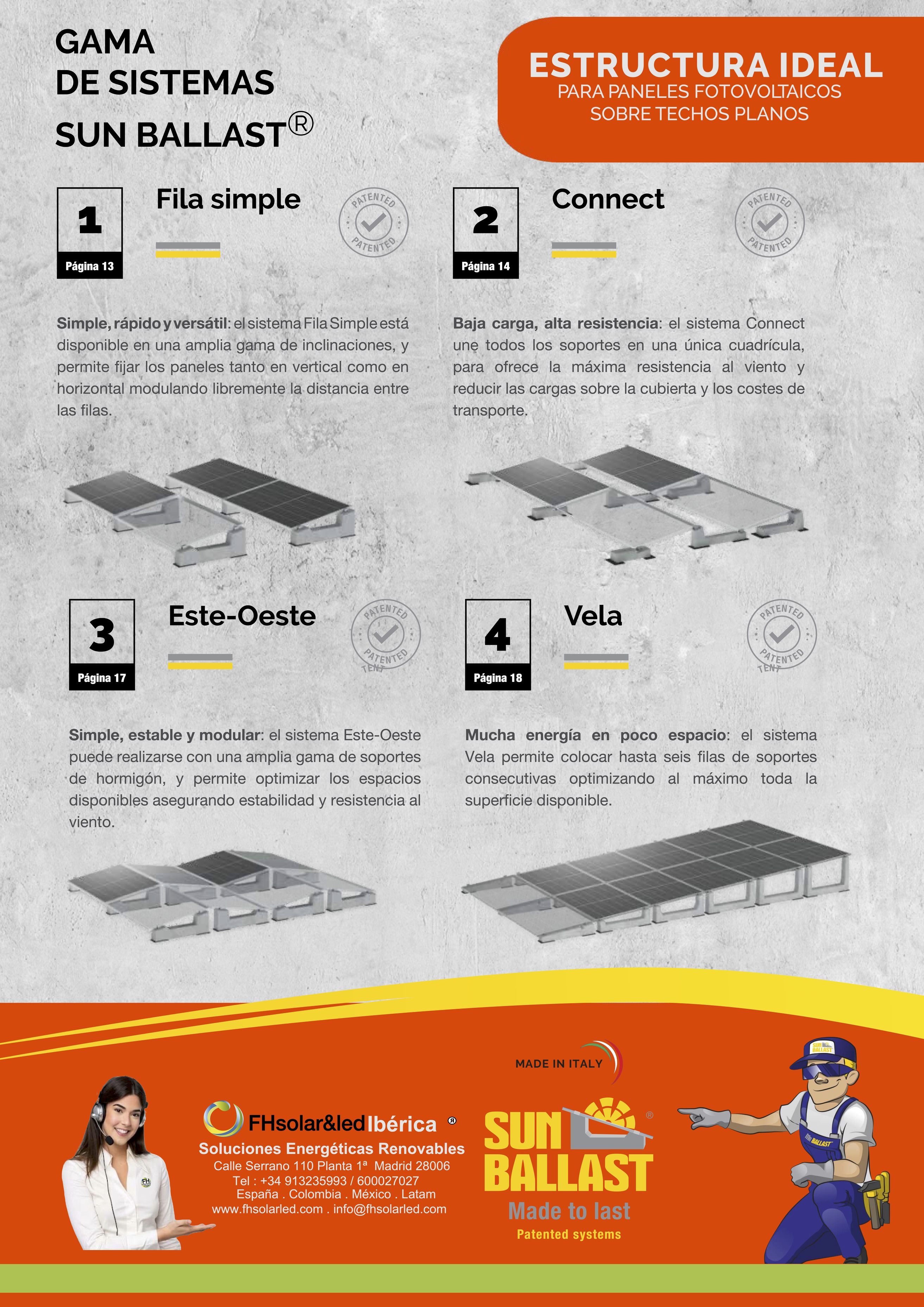 ESTRUCTURA IDEAL PARA PANELES FOTOVOLTAICOS SOBRE TECHOS PLANOS  5
