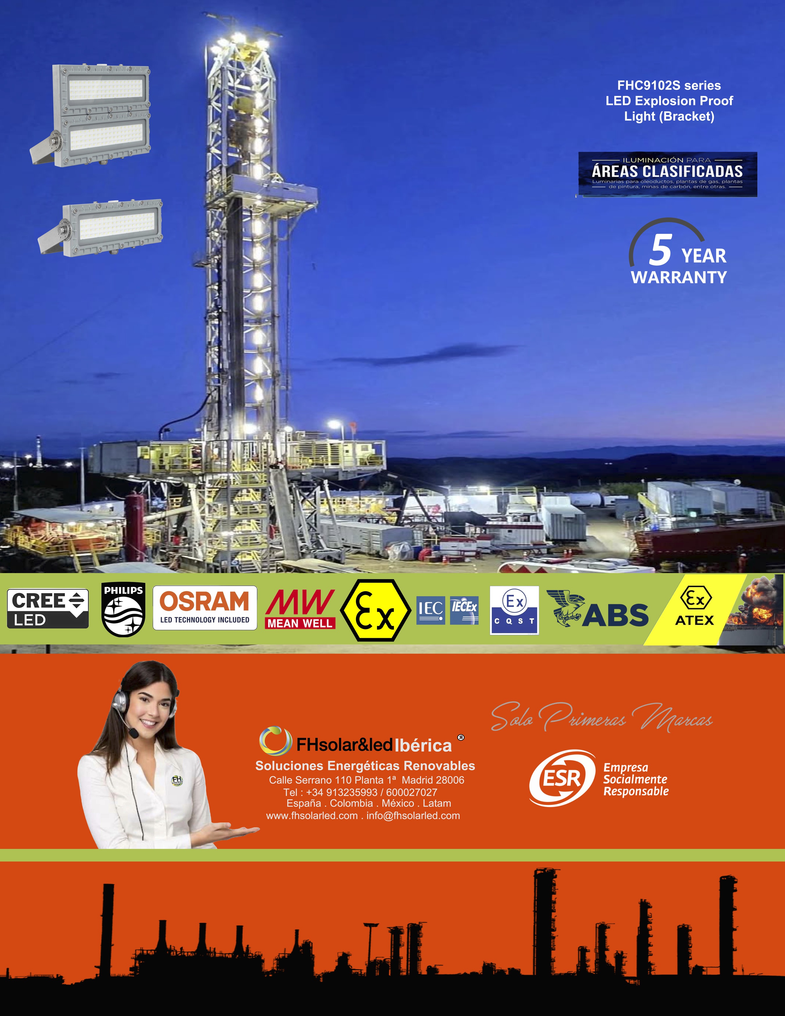 LUMINARIAS LED  PARA ÁREAS CLASIFICADAS Ex -ANTIEXPLOSION LED 2