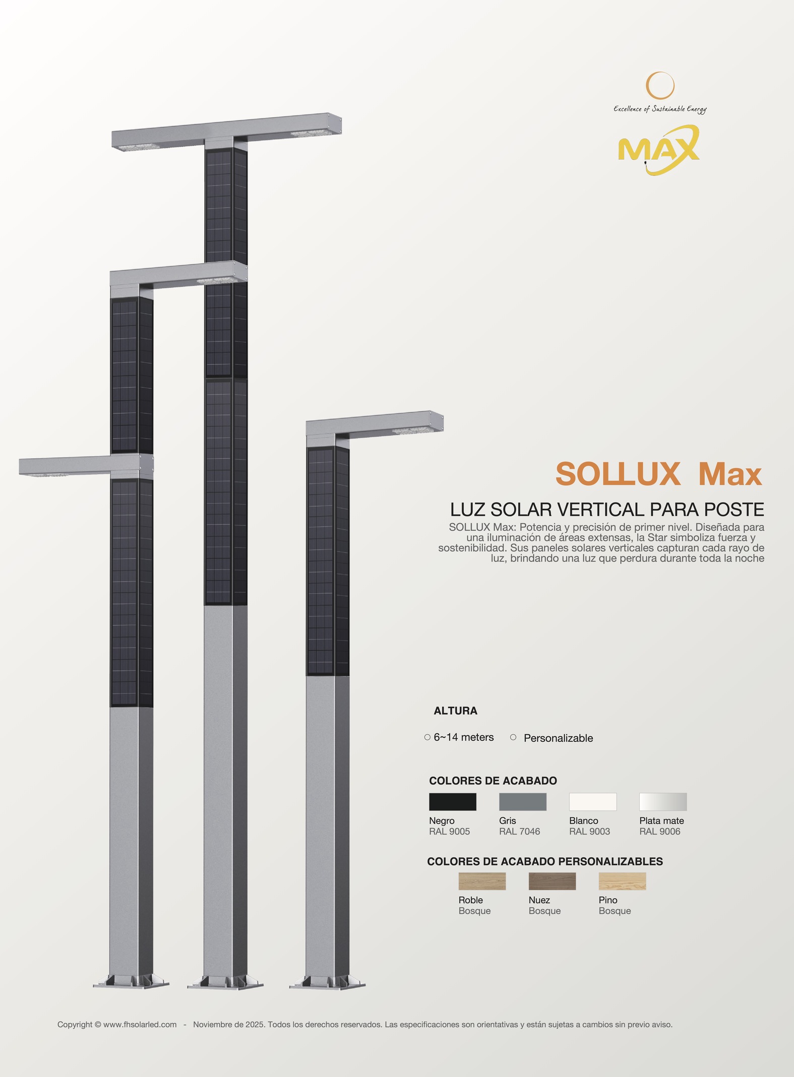 SOLLUX . LUMINARIA SOLAR DE NUEVA GENERACIÓN. 